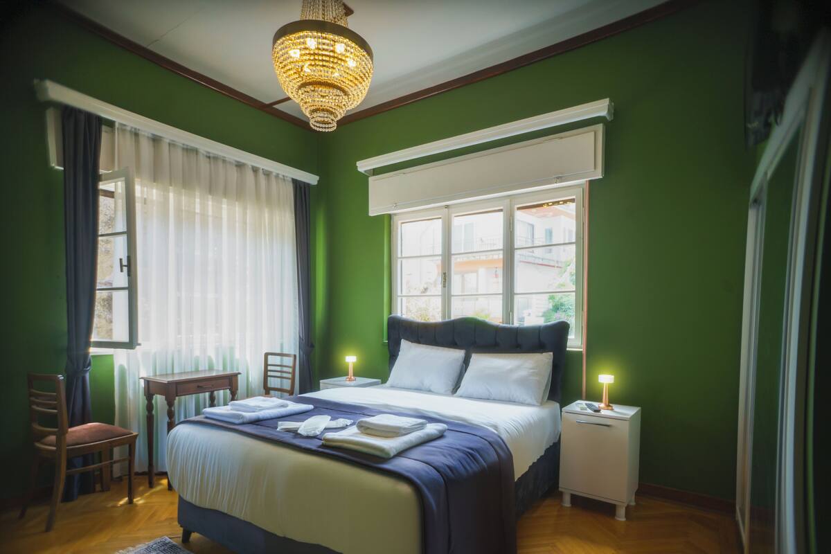 Quarto casal standard | 1 quarto, roupas de cama de algodão egípcio, roupas de cama premium