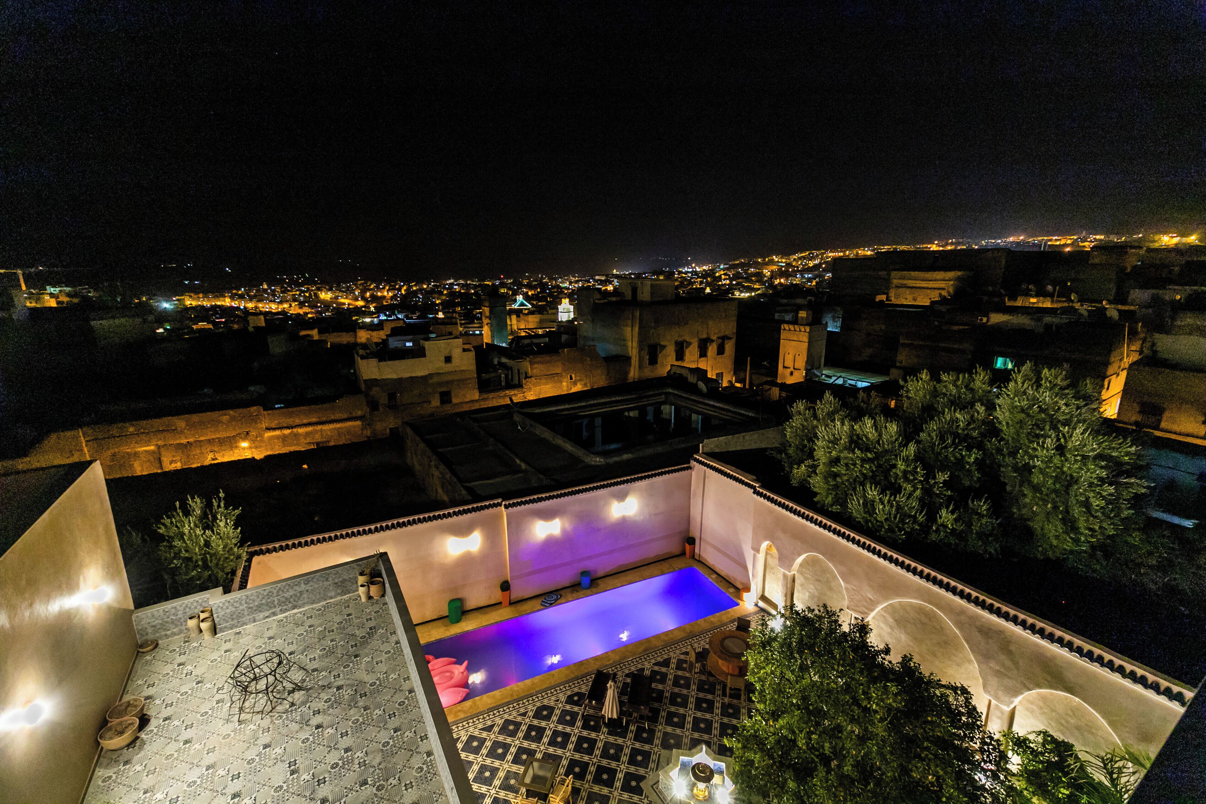 Front of property – evening/night