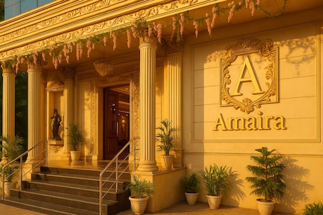 Property entrance. Amaira Hotels & Banquets (Near Vaishali Metro Station)