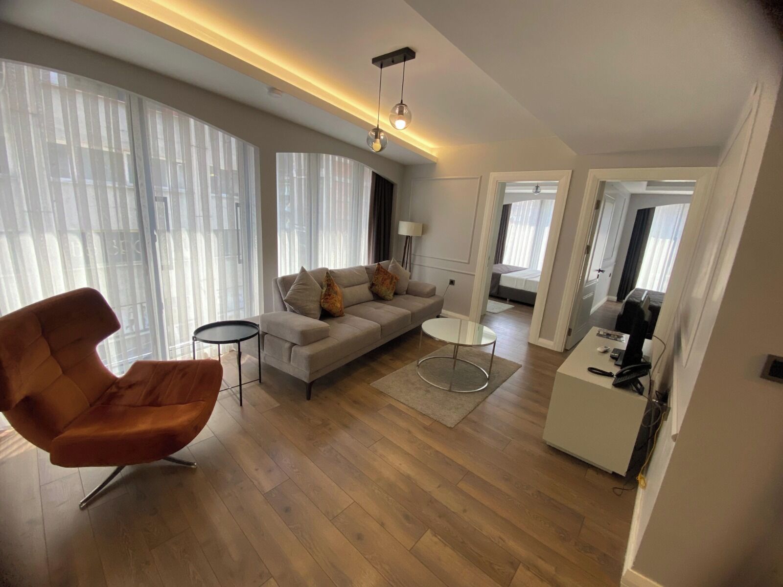 Perhesviitti, 2 makuuhuonetta, kaupunkinäköala | Oleskelualue | Älytelevisio, Netflix, suoratoistopalvelut