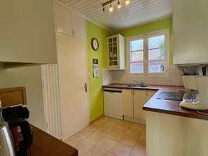 Fridge, oven, stovetop, dishwasher