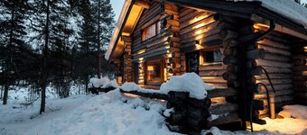 A spacious cabin in the landscape of Levijärvi near Levi's activities.