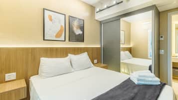 Departamento básico | 1 habitación, tabla de planchar con plancha, wifi gratis y ropa de cama