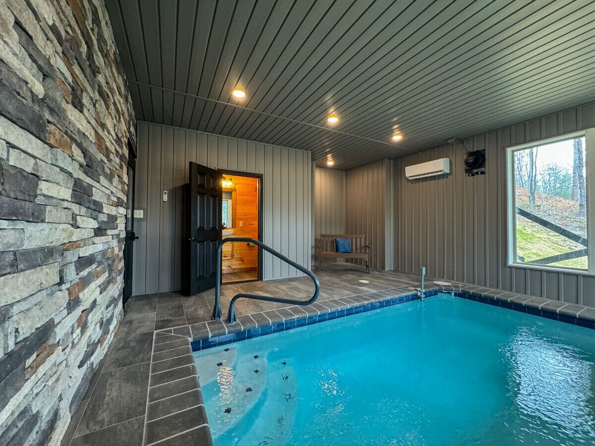 Indoor pool, a heated pool