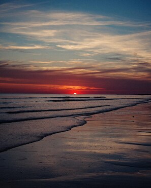 Vlak bij het strand, wit zand