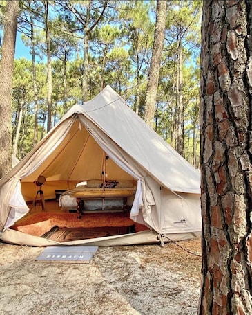 Standard Tent, 1 Double Bed | Free WiFi, bed sheets. The Spot