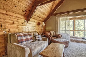 TV, fireplace, DVD player, foosball