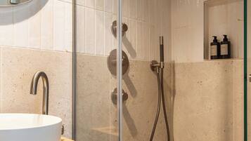 Towels, soap, toilet paper