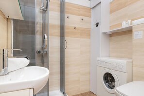 Apartment, 1 Bedroom, Kitchen | Bathroom | Shower, towels - Cosy Apartment in Gdansk by Renters (Gdansk)