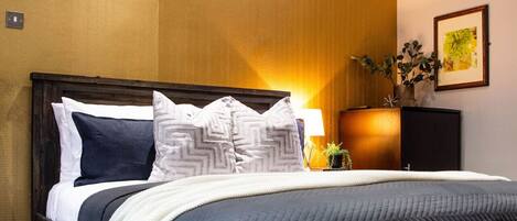 1 غرفة نوم ومكتب ومكواة/لوح كي وواي فاي