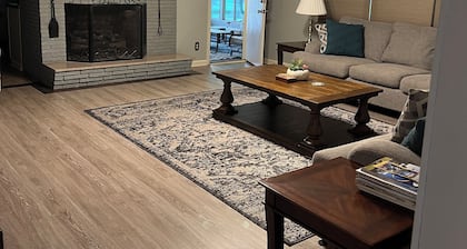 Beautiful large home on Lake Chickamauga at Dallas Bay with private boat ramp.