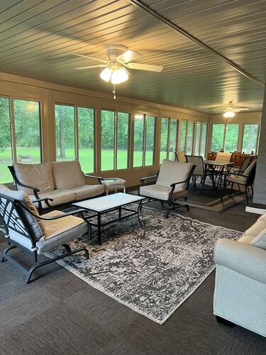 Beautiful large home on Lake Chickamauga at Dallas Bay with private boat ramp.