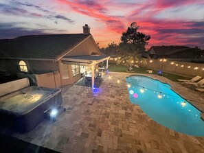 A heated pool