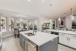Fridge, microwave, oven, stovetop - Resort Style Estate, 2 Houses, Putt-Putt Course, B-ball Court, Heated Pool (Scottsdale)