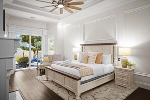 6 habitaciones, escritorio y tabla de planchar con plancha 