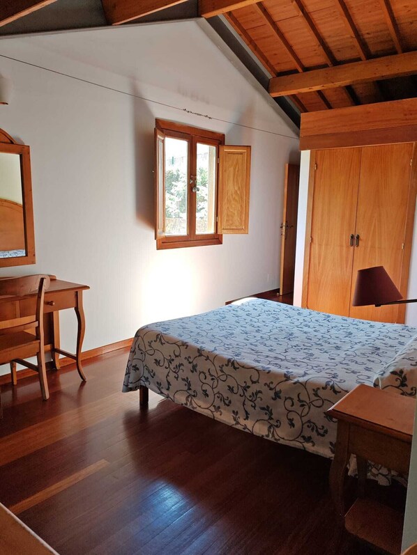 Desk, laptop workspace