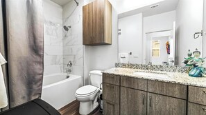 Towels, soap, shampoo, toilet paper