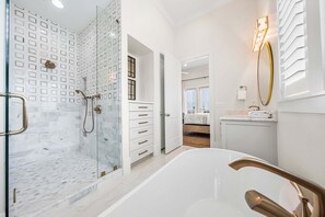 Hair dryer, towels - Loaded Designer Home with Gulf and Lake Views, Elevator, Heated Pool, and More (Santa Rosa Beach)