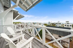 Terrace/patio - Loaded Designer Home with Gulf and Lake Views, Elevator, Heated Pool, and More (Santa Rosa Beach)