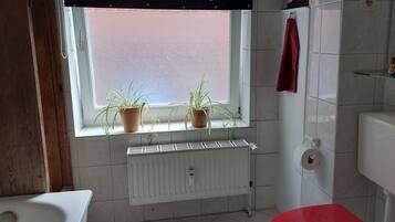 Towels, soap, toilet paper