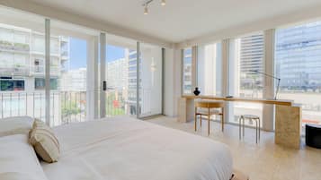 Luxury Apartment, Balcony, City View | 1 bedroom, premium bedding, in-room safe, desk
