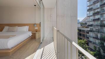 Apartemen Mewah, balkon, pemandangan kota | Balkon