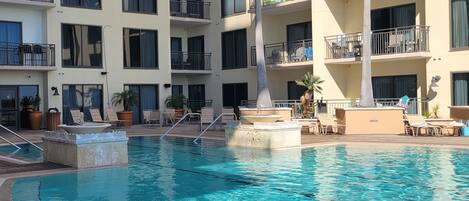 A heated pool