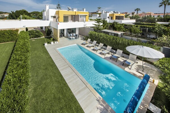 A heated pool