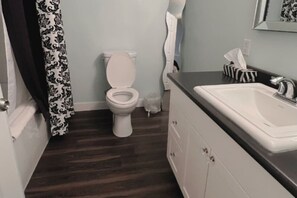 Secador de pelo, toallas, jabón, shampoo