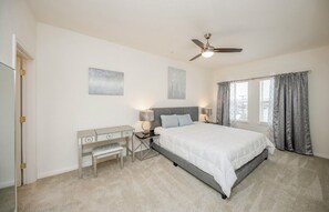 2 bedrooms, iron/ironing board, WiFi, bed sheets