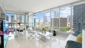 Exclusive Apartment, 2 Bedrooms, Non Smoking | Living area | Flat-screen TV