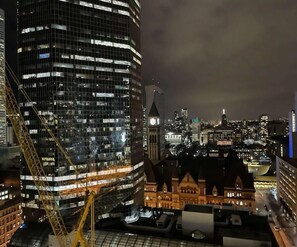 숙박 시설에서 보는 시내 전망