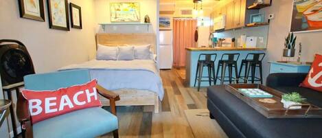 1 chambre, fer et planche à repasser, Wi-Fi, draps fournis