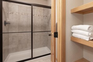 Shower, hair dryer