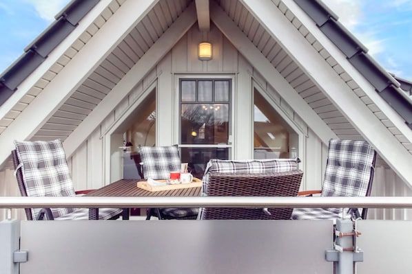 Outdoor dining - Helle, Freundliche Ferienwohnung in Strandnähe! - Kavelweg 9 (Zingst)