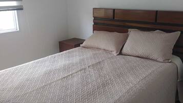 2 bedrooms, bed sheets