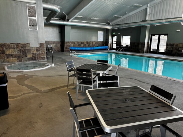 Indoor pool, a heated pool