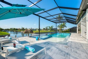 A heated pool