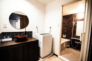 Hair dryer, towels