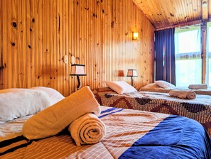 Comfort Quadruple Room, Mountain View | Hypo-allergenic bedding, down comforters, minibar, iron/ironing board