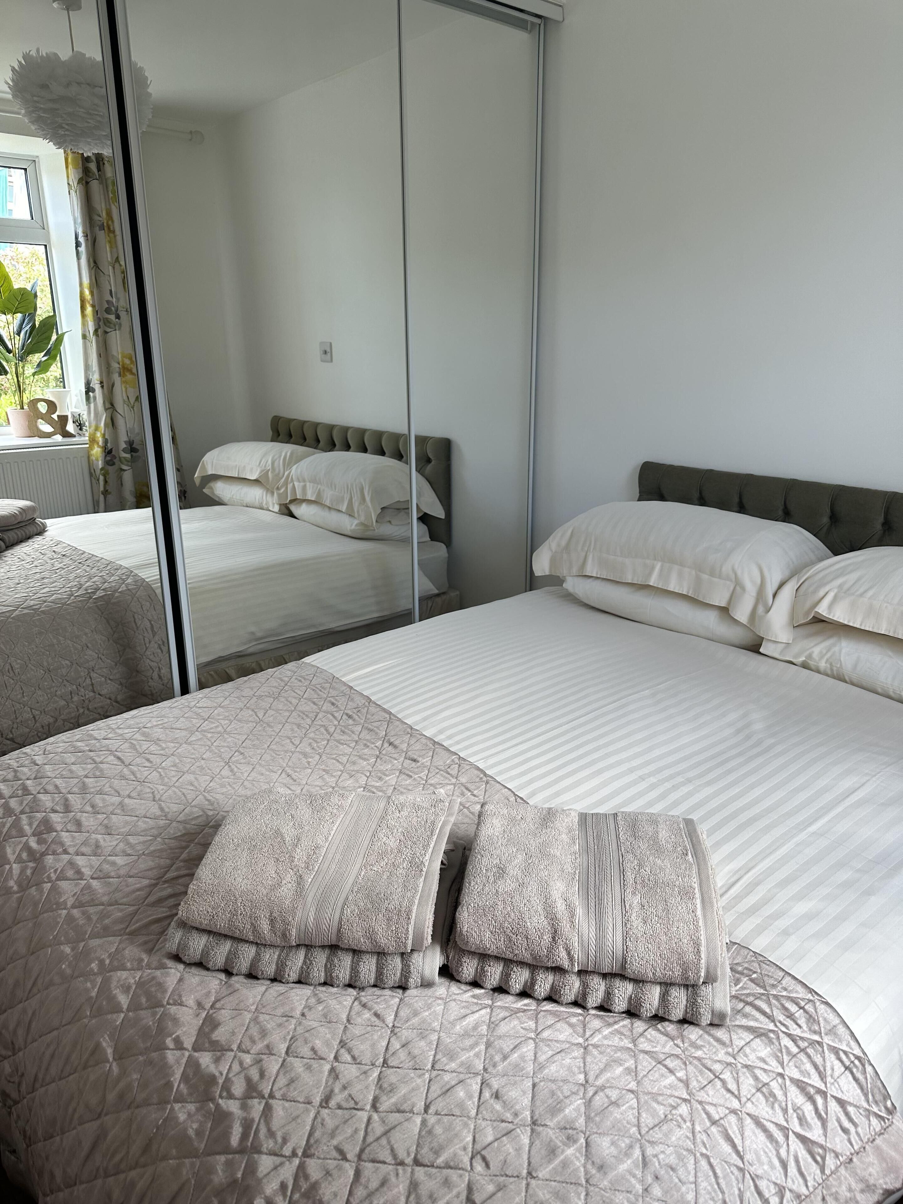 2 bedrooms, iron/ironing board, travel crib, WiFi