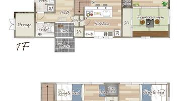 2 bedrooms, blackout curtains, iron/ironing board, free WiFi