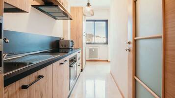 KĂŒhlschrank, Mikrowelle, Ofen, Herdplatte