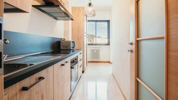 KĂŒhlschrank, Mikrowelle, Ofen, Herdplatte