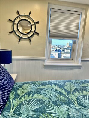 1 bedroom, iron/ironing board, free WiFi, bed sheets - Modern Beach Ocean View Condo, Ocean City, NJ, 600 Ft from Beach & Turnkey! (Ocean City)