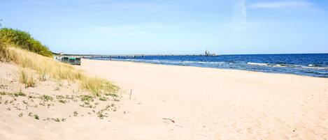 Vlak bij het strand