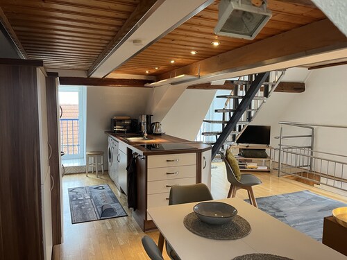 Gallery Apartment with Lake View, Balcony, and Wi-Fi