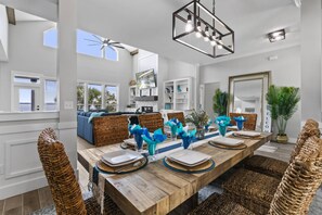 Dining - Spacious riverfront home perfect for larger families, featuring stunning river views, private dock (Green Cove Springs)