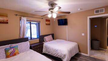 3 bedrooms, iron/ironing board, travel cot, WiFi