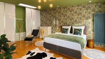 Leilighet – deluxe | 1 soverom, sengetøy av topp kvalitet og individuelt dekorert